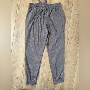 Indygena Gray Jogger Pull On Pants. Abstract Logo design